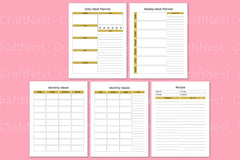 Workout Nutrition Logbook for Optimal Fitness - CraftNest - Digital Crafting and Art
