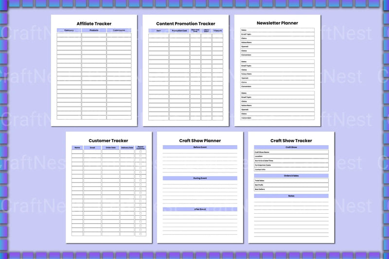 Craft Business Planner Guide - CraftNest - Digital Crafting and Art