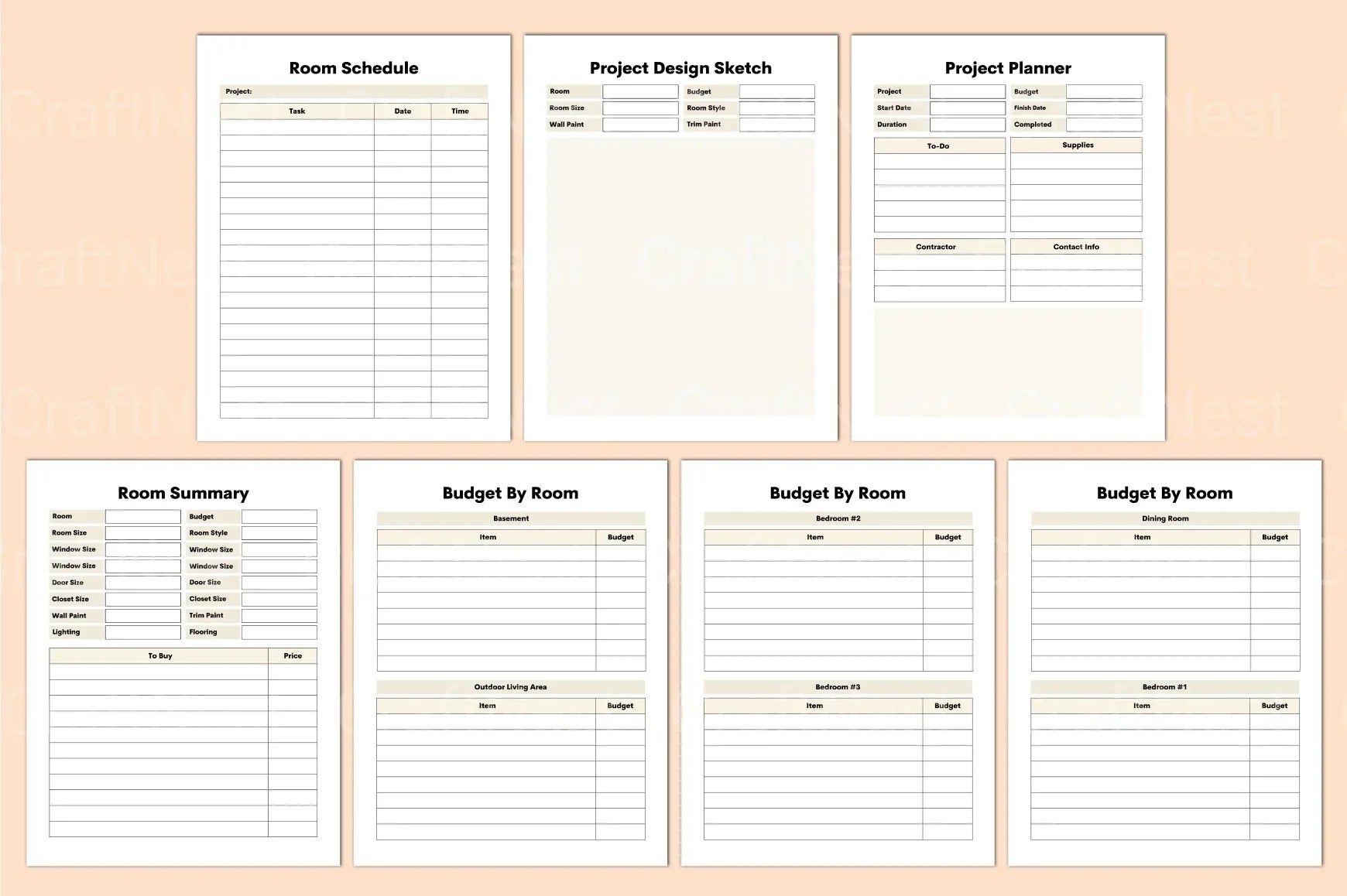 Home Renovation Planner Guide - CraftNest - Digital Crafting and Art