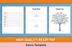 Baby Memory Book Template - Canva Design - CraftNest - Digital Crafting and Art