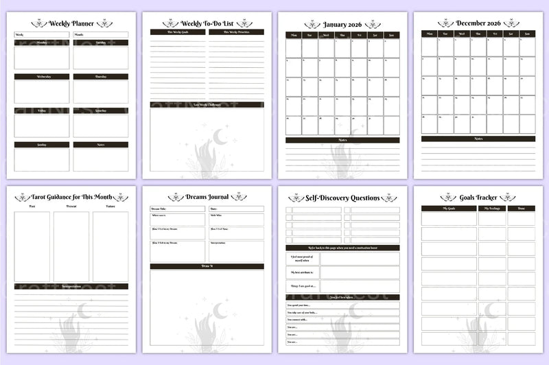 Witchcraft Tarot Workbook Guide - CraftNest - Digital Crafting and Art