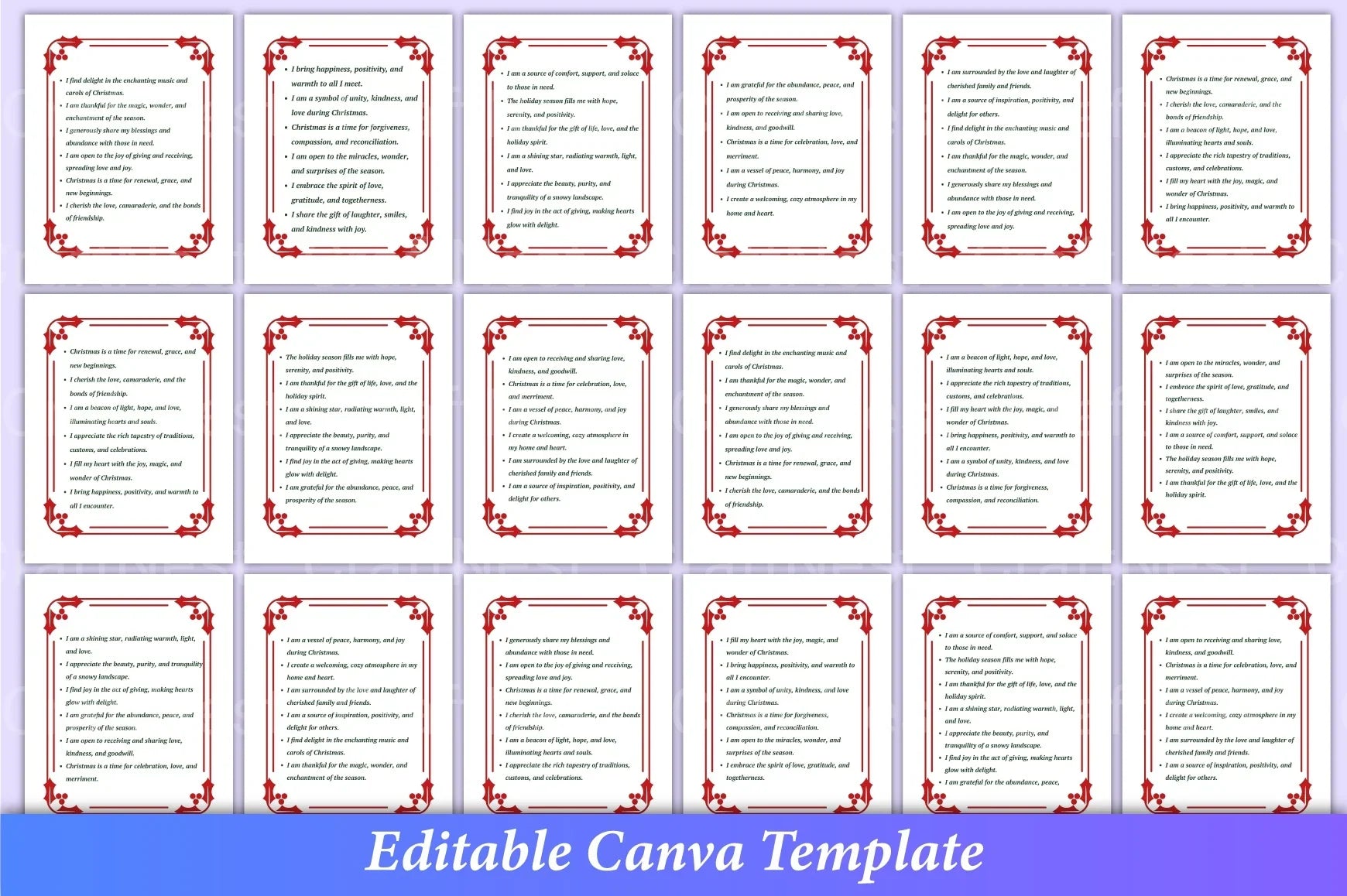 500 Christmas Positive Affirmations - CraftNest - Digital Crafting and Art
