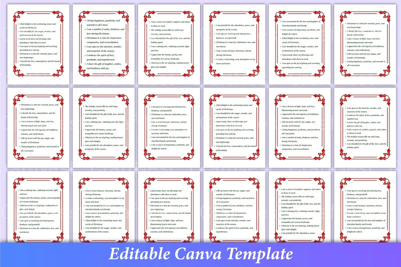 500 Christmas Positive Affirmations - CraftNest - Digital Crafting and Art