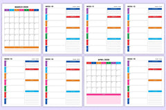 Weekly Planner Organizer - CraftNest - Digital Crafting and Art