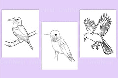 Birds Coloring Page - CraftNest - Digital Crafting and Art