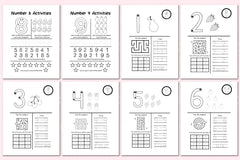 Dot the Numbers Workbook for Kids - CraftNest - Digital Crafting and Art
