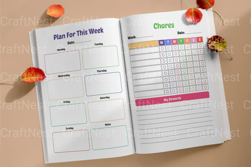 Home School Planner for Kids - CraftNest - Digital Crafting and Art