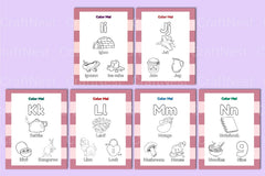 My ABC Coloring Booklet - CraftNest - Digital Crafting and Art