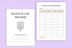 Blood Sugar Tracker Template Canva - CraftNest - Digital Crafting and Art
