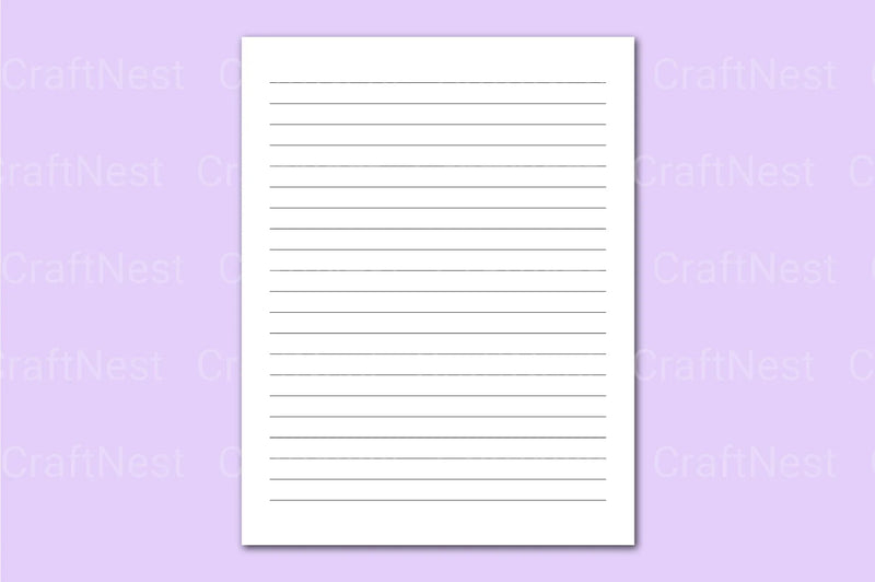Lined 5x11 Notebook - CraftNest - Digital Crafting and Art