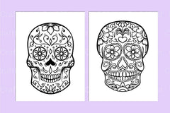 Sugar Skull Coloring Page - CraftNest - Digital Crafting and Art