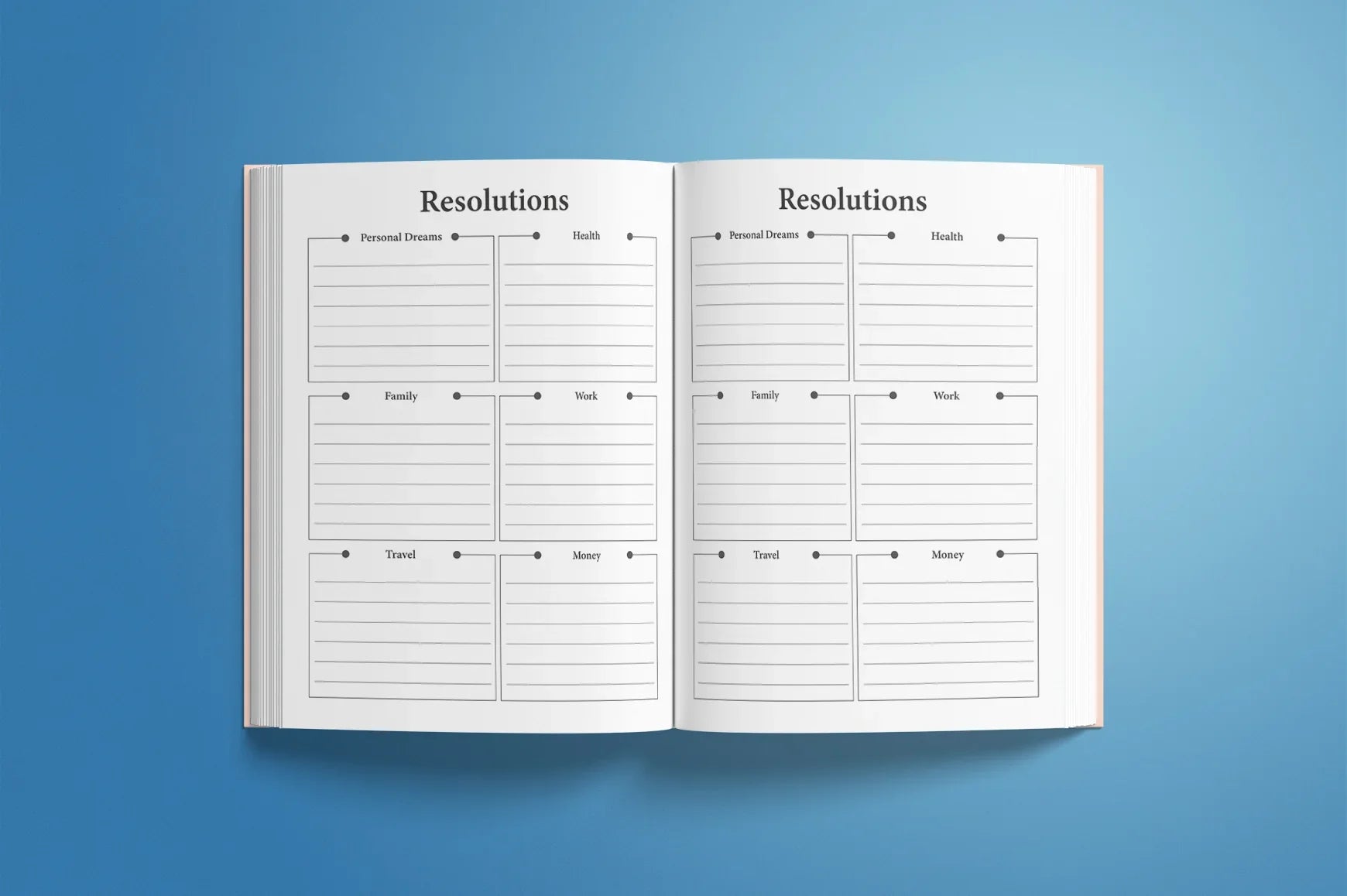 New Year Resolutions Planner - CraftNest - Digital Crafting and Art