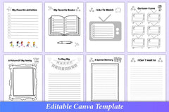 Gratitude Journal for Kids Canva Interior - CraftNest - Digital Crafting and Art