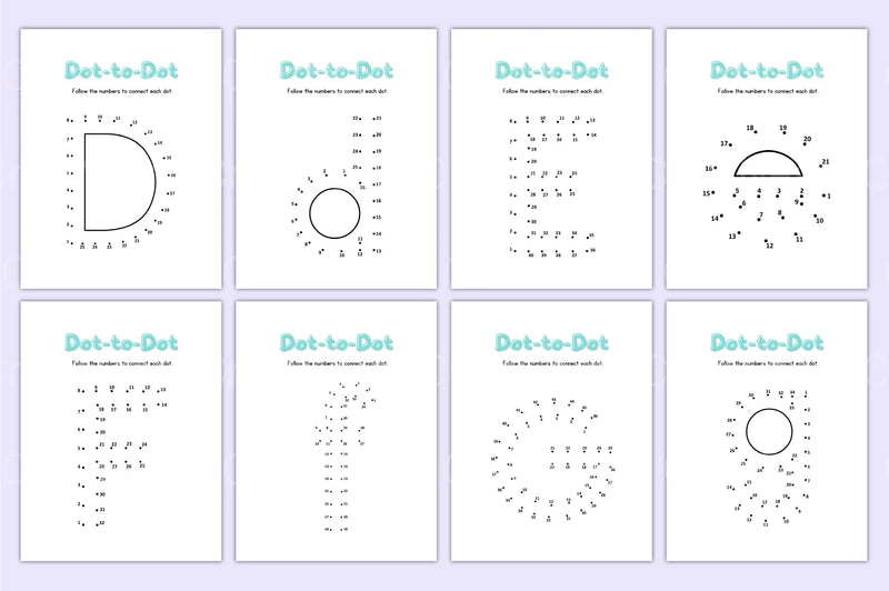 Alphabet Dot to Dot Worksheet for Kids - CraftNest - Digital Crafting and Art