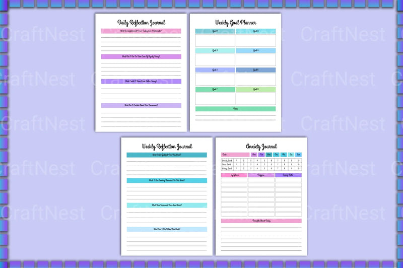Self Esteem Workbook with Prompts for Personal Growth - CraftNest - Digital Crafting and Art