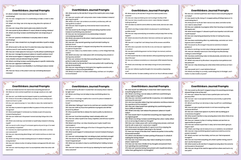 Overthinkers Prompts: Creative Inspiration Guide - CraftNest - Digital Crafting and Art