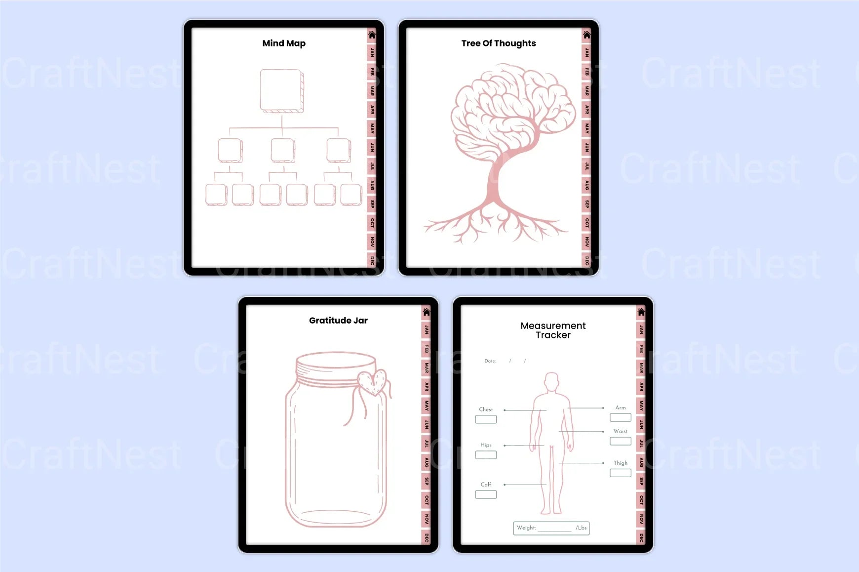 Vision Board Workbook for Goal Setting and Inspiration - CraftNest - Digital Crafting and Art