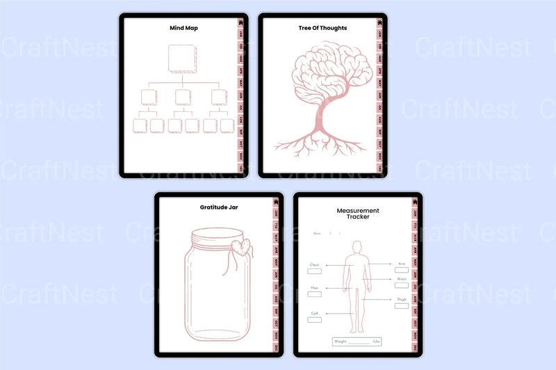 Vision Board Workbook for Goal Setting and Inspiration - CraftNest - Digital Crafting and Art