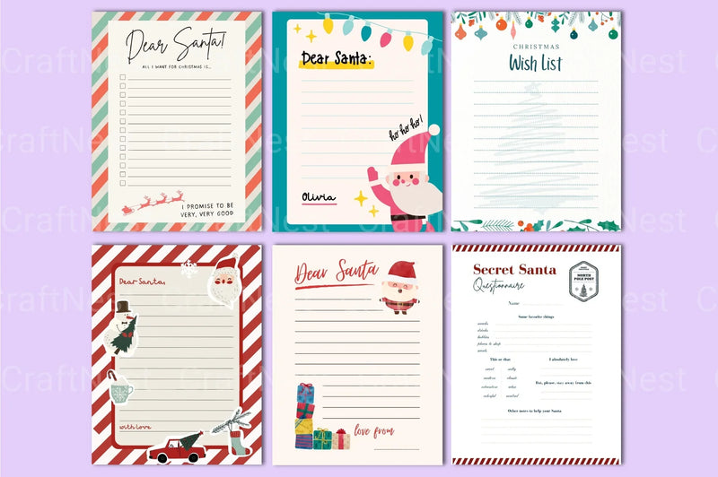 Santa Letter Template for Christmas - CraftNest - Digital Crafting and Art