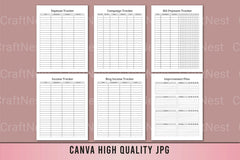 Social Media Planner Template - CraftNest - Digital Crafting and Art