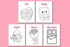 Valentine's Day Coloring Book for Kids - CraftNest - Digital Crafting and Art