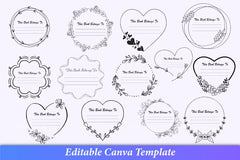 Personalized Book Ownership Label - CraftNest - Digital Crafting and Art