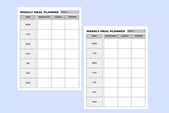 Weekly Meal Planner  Bundle - CraftNest - Digital Crafting and Art