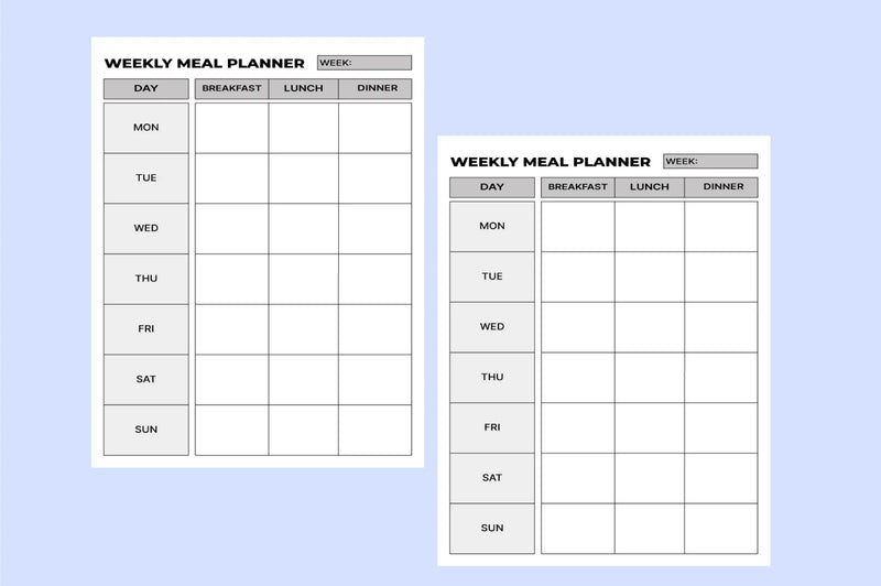 Weekly Meal Planner  Bundle - CraftNest - Digital Crafting and Art