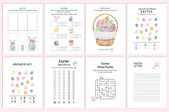 Easter Activity Book for Kids - CraftNest - Digital Crafting and Art