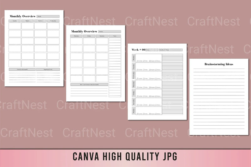 52-Week Social Media Post Planner - CraftNest - Digital Crafting and Art