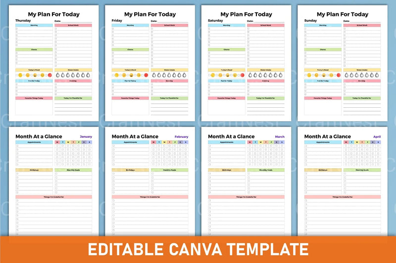 ADHD Planner for Kids: Effective Organization Tool - CraftNest - Digital Crafting and Art