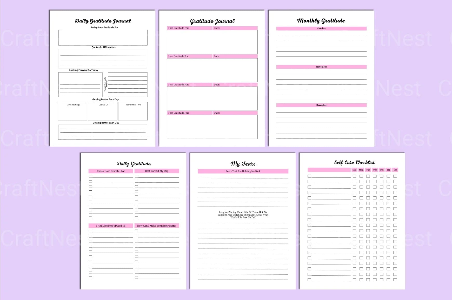 Self-Care and Gratitude for Women - CraftNest - Digital Crafting and Art
