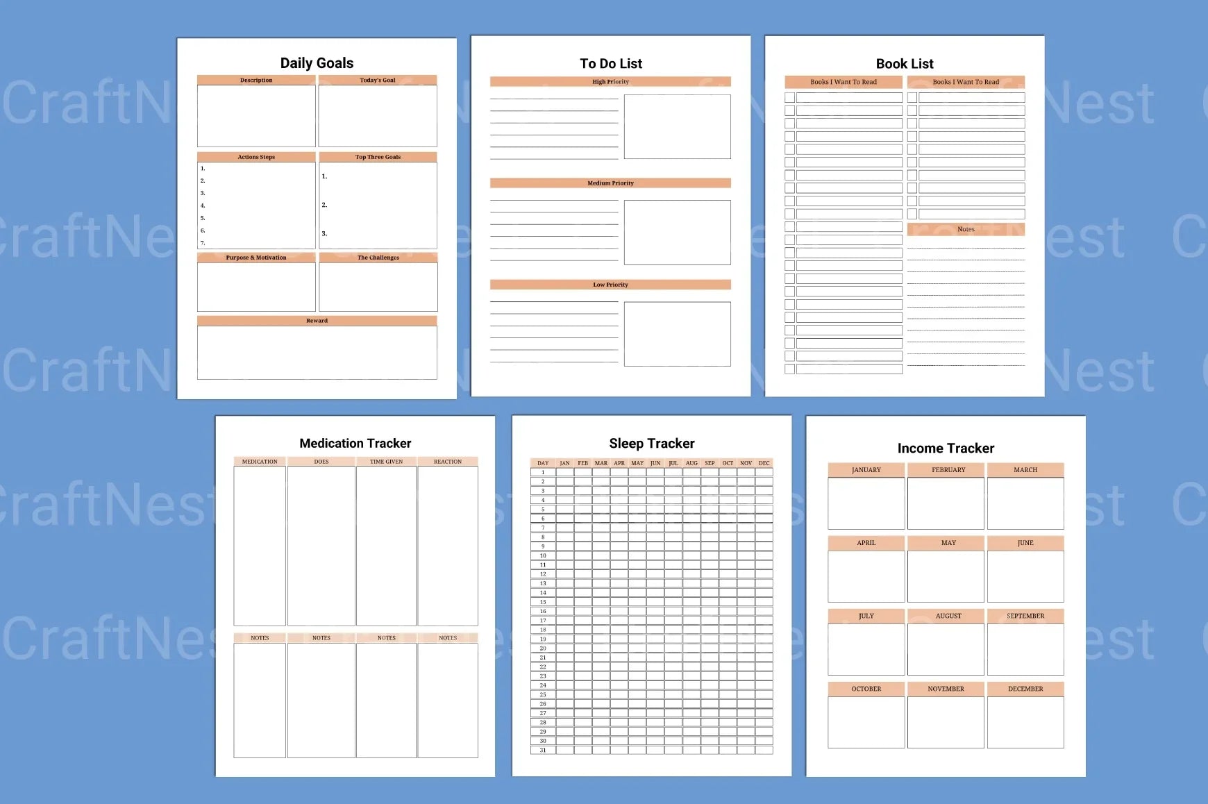 ADHD Life Planner for Better Organization - CraftNest - Digital Crafting and Art