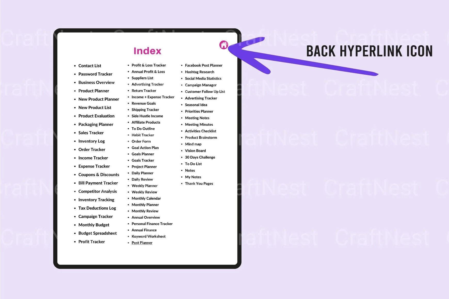Side Hustle Planner for Entrepreneurs - CraftNest - Digital Crafting and Art