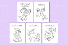 Fairy Tales Coloring Book for Kids - CraftNest - Digital Crafting and Art