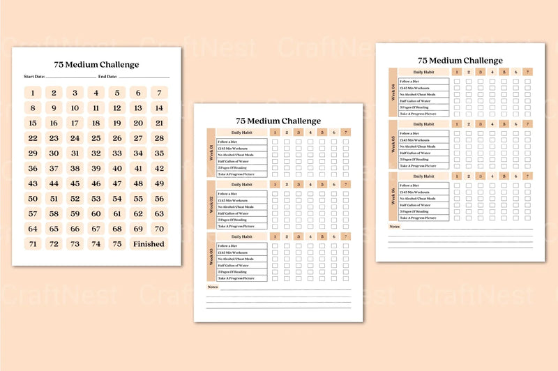 Medium Challenge Tracker: Stay Organized and Motivated - CraftNest - Digital Crafting and Art
