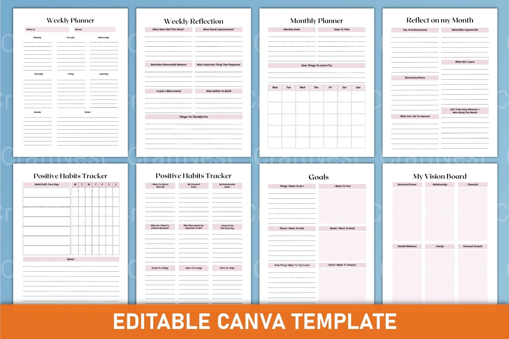 Manifestation Canva Template for Creative Designs - CraftNest - Digital Crafting and Art