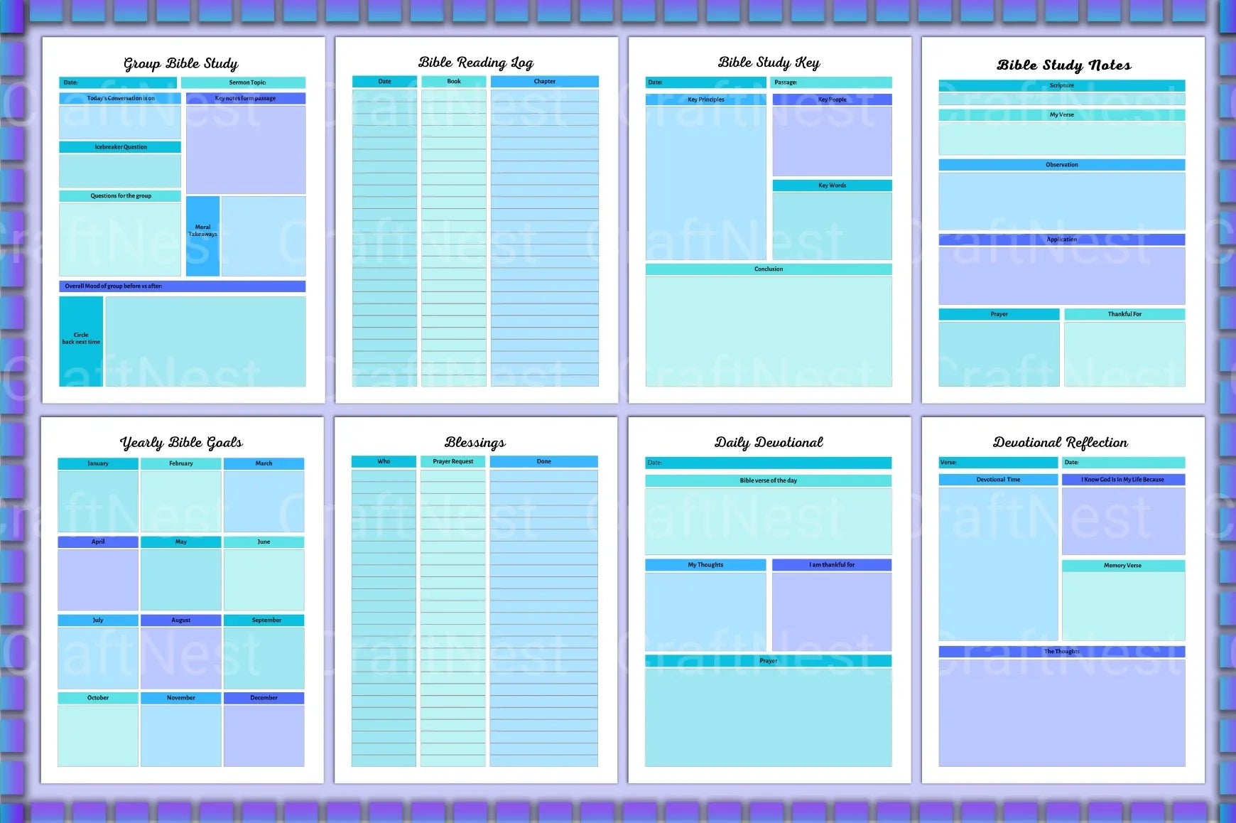 Bible Devotional Planner for Daily Inspiration - CraftNest - Digital Crafting and Art