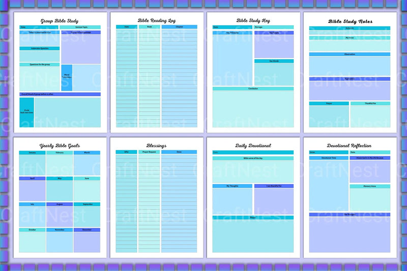 Bible Devotional Planner for Daily Inspiration - CraftNest - Digital Crafting and Art
