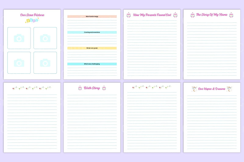 Baby Memory Book: First Year Keepsake - CraftNest - Digital Crafting and Art