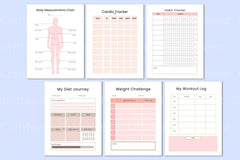 Fitness Meal Planning Workbook - CraftNest - Digital Crafting and Art