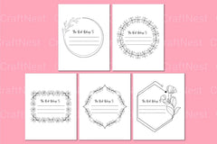 This Book Belongs To: Personalized Bookplate Design - CraftNest - Digital Crafting and Art