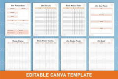 Beauty Planner Canva Template - CraftNest - Digital Crafting and Art