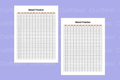 Daily Mood Tracker Template - CraftNest - Digital Crafting and Art