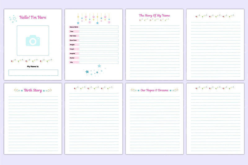 Baby Memory Book: Capture Precious Moments - CraftNest - Digital Crafting and Art