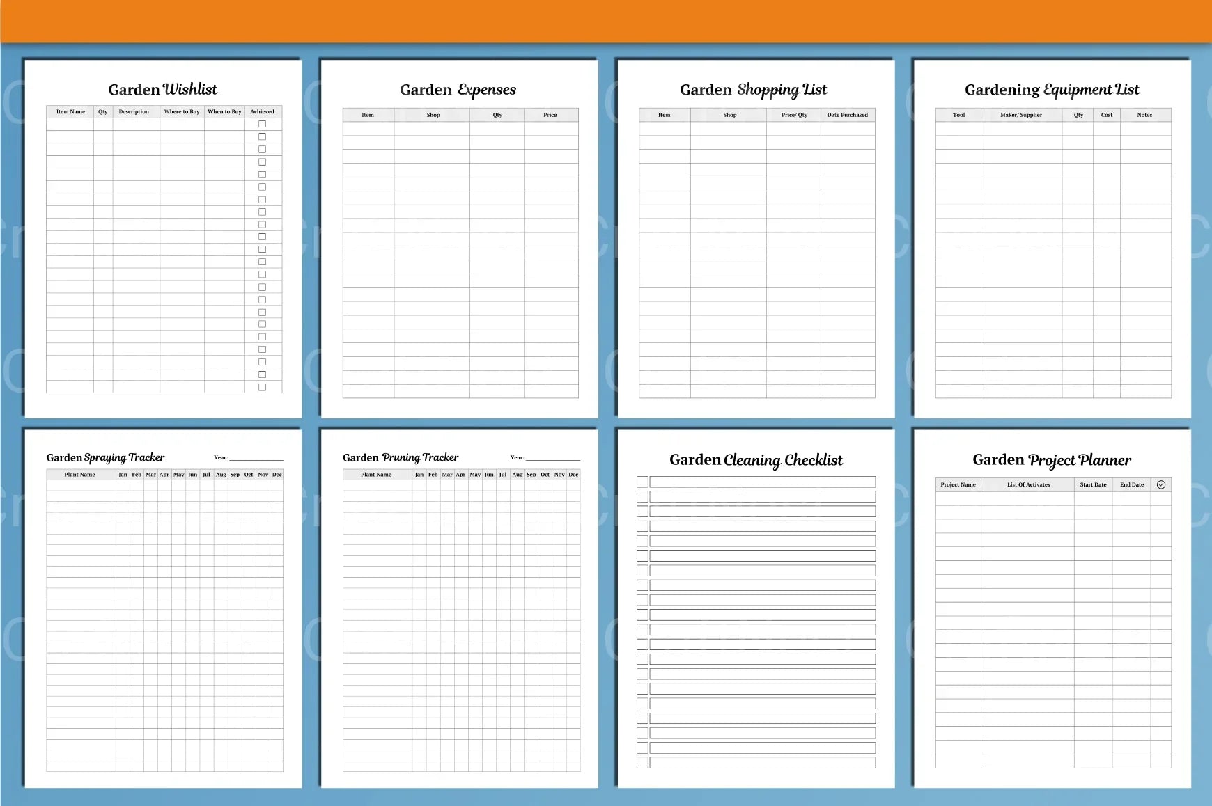 Garden Planner Canva Template - CraftNest - Digital Crafting and Art