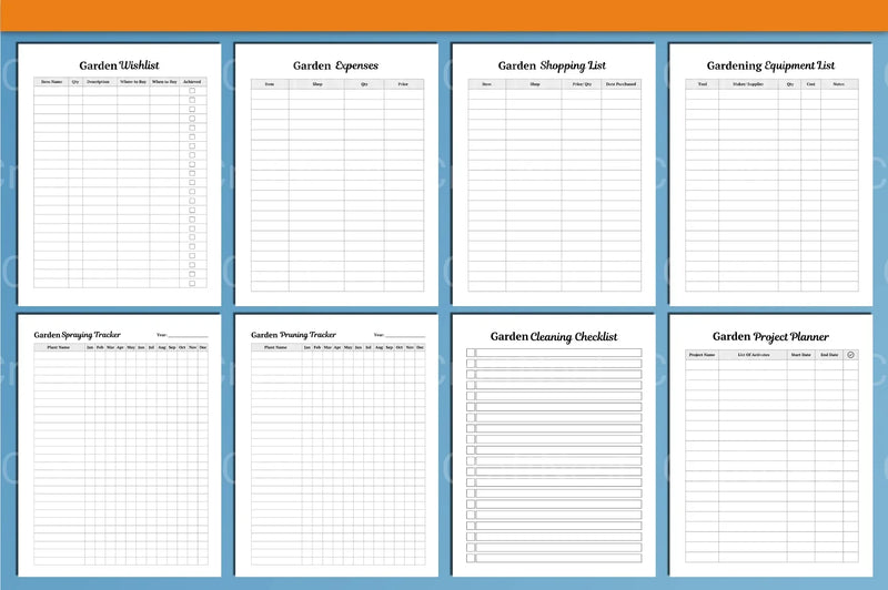 Garden Planner Canva Template - CraftNest - Digital Crafting and Art