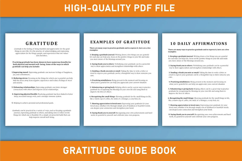 Daily Gratitude Planner  Bundle - CraftNest - Digital Crafting and Art