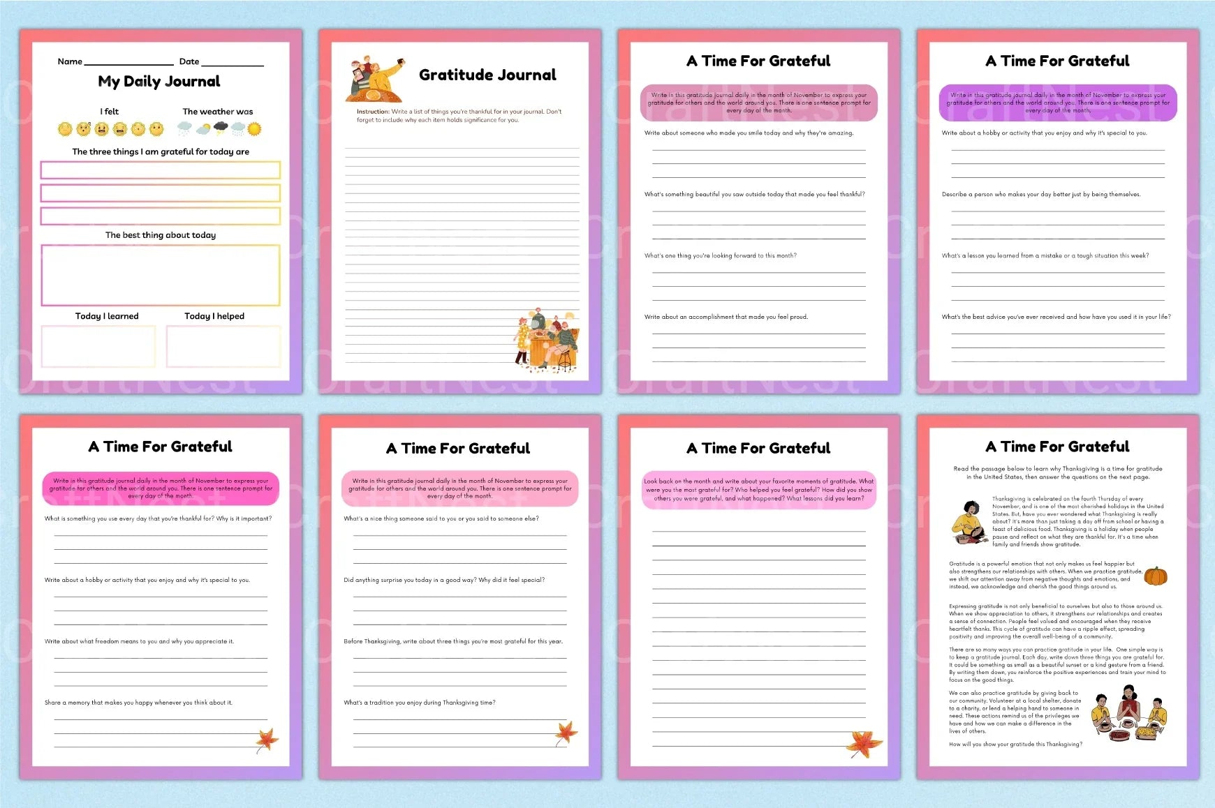 Gratitude Activities for Kids - CraftNest - Digital Crafting and Art