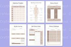 Ultimate Fitness Planner for Effective Workouts - CraftNest - Digital Crafting and Art